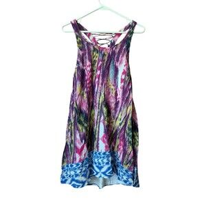 entro women's tie Dye sleeveless mini shift dress Size M